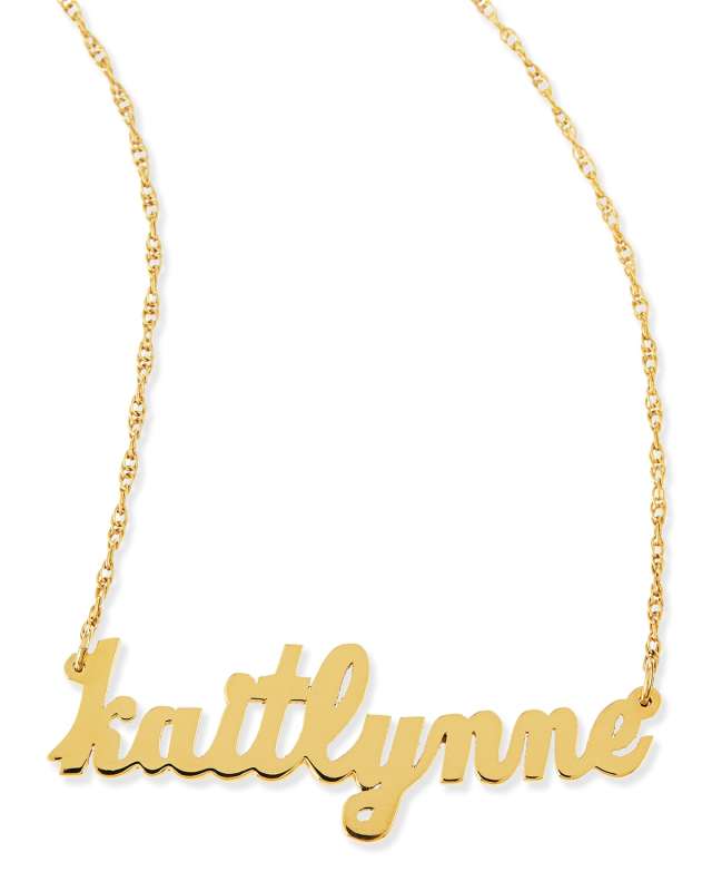 Serafina Personalized Mini Nameplate Necklace